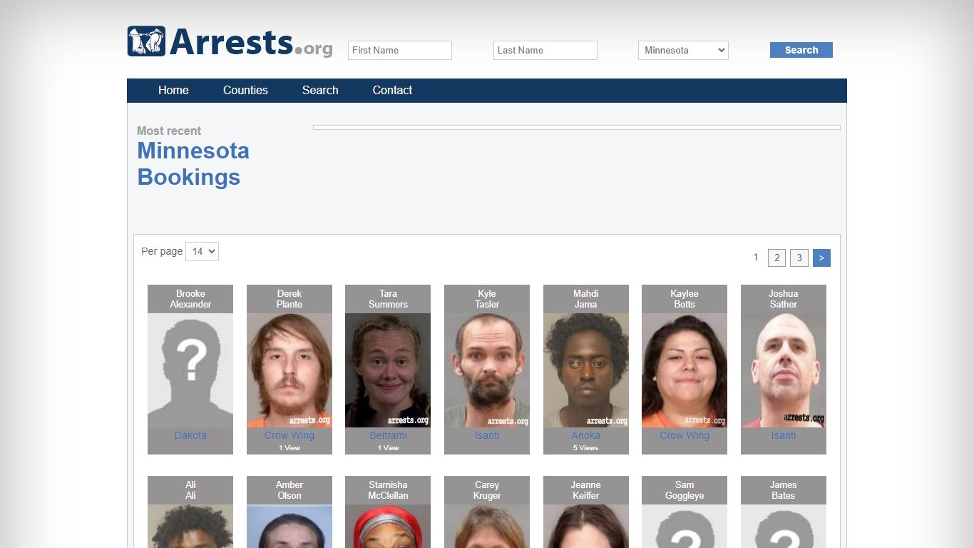 Minnesota Arrests and Inmate Search